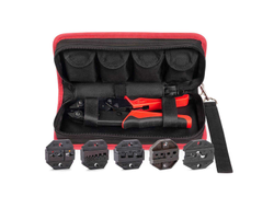 Набор в сумке СТО+5 серия QUICK PRO пресс-клещи (кримпер) с пятью матрицами для опрессовки изолированных и неизолированных наконечников