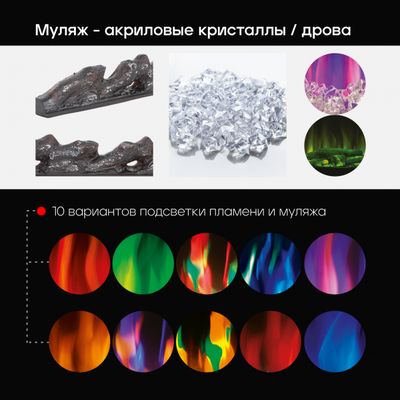 Линейный электроочаг Diamond 84