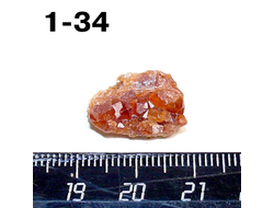Гранат натуральный (щетка) спессартин №1-34: 2,3г - 17*11*8мм