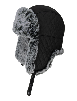 Шапка-ушанка BRODEKS Extreme KM109, черная