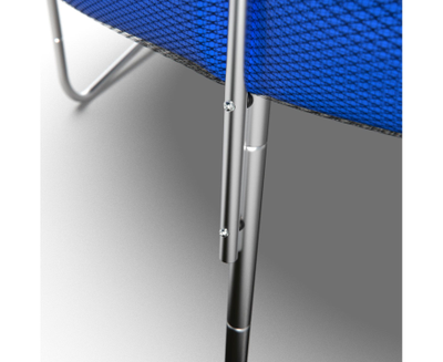 Батут DFC Trampoline Fitness с сеткой 12ft Синий