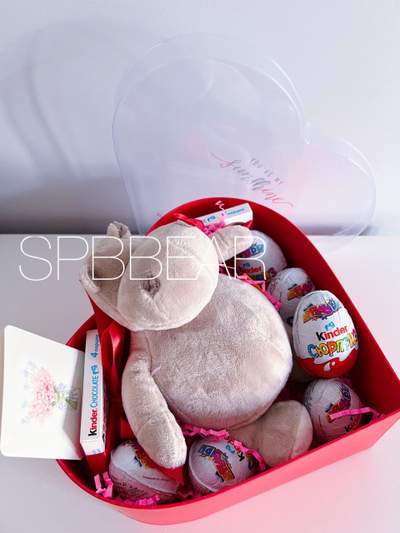 Подарочная коробка Киндер сюрприз и бегемот Мотя средняя