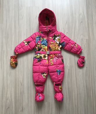 М.1508 Комбинезон демисезонный слитный малиновый (68)