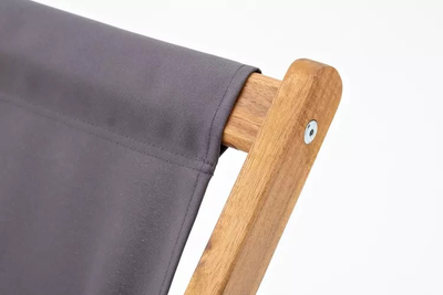 Кресло-шезлонг из акации CAPRI темно-серый