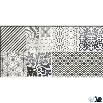 Плитка настенная Belani Valensole Декор 2 синий 25 х 50 см Береза керамика