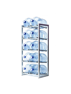 Стеллаж из профиля для 10 бутылей