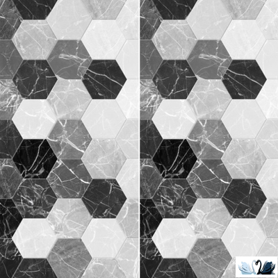 Плитка настенная Belani Дайкири Декор Микс 30 х 60 см шестиугольники Береза керамика