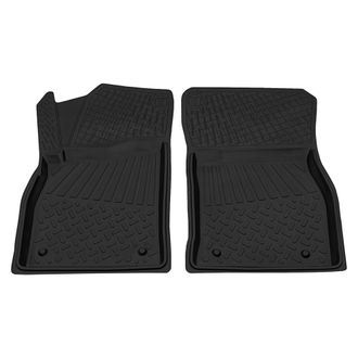 Коврик салонный резиновый (черный) для Chevrolet Cruze (09-15) (передний ряд сидений) (Борт 4см)