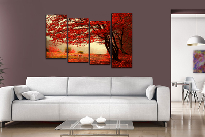 Модульная картина "Алое дерево"