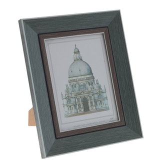 Фоторамка в деревянной серо-голубого цвета 15*20