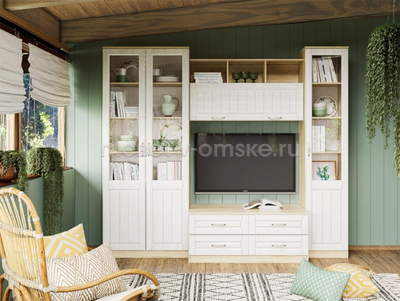 Шкаф-витрина Оливия - 040.43Х