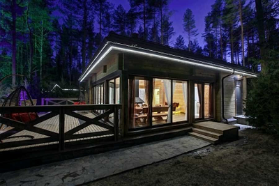 Баня из клееного бруса КБ-09, 90 м2