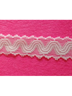 Кружевная тесьма стрейч, 25 мм, арт. Н6653