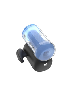 AM-V02001 Инновационный робот-мастурбатор Amovibe Black Knight с функцией пенетрации