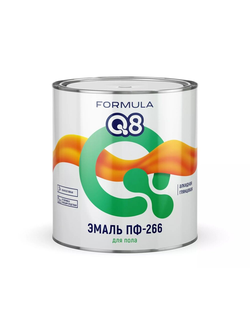 Эмаль ПФ - 266 для пола «Формула Q8» 2.6кг