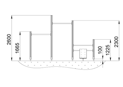 Спортивный уличный комплекс Start Line FITNESS Модель 3 купить в Воронеже