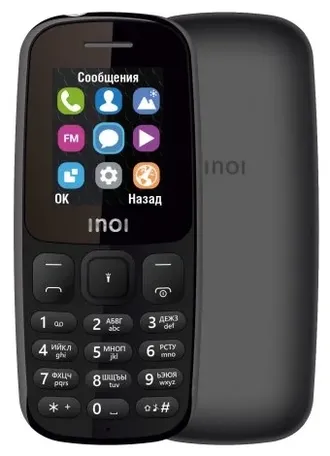 4660042757506, 4660042758138 Мобильный телефон INOI 100 Black без ЗУ !!!! 2SIM, 1.8&quot;, TN, 128x160, FM, micro SD, 600 мА*ч