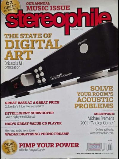 Stereophile Magazine February 2012, Иностранные Hi-Fi журналы в Москве, Hi-Fi Magazine, Intpressshop