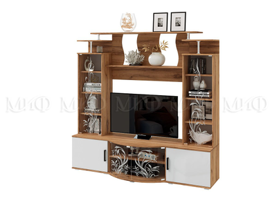 Виста Стенка белый дуб крафт Ш1850хВ1800хГ560 мм