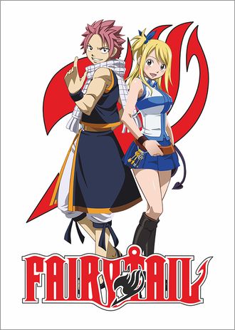 Плакат А2 по аниме &quot;Хвост Феи / Fairy Tail&quot; на белом фоне