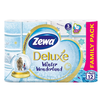 Бумага туалетная Zewa Deluxe 3сл бел цел 20,7м 150л 12рул/уп 144029