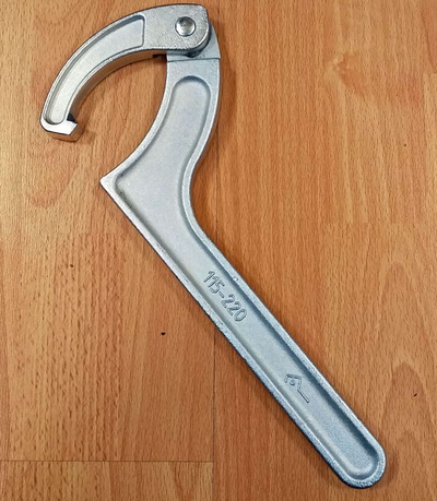 Ключ КГШ шарнирный для круглых шлицевых гаек Ф 115-220 мм