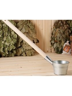 Ковш из оцинкованной стали для бани, 0,5 л