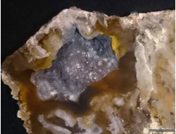 Халцедон - полированный срез