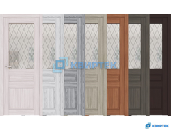 Дверь остеклённая с покрытием экошпон Классика 2 ДО купить в Челябинске | КВИРТЕК