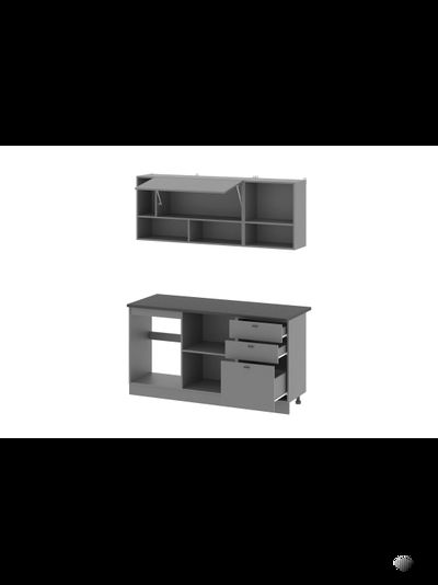 Энни 1,6 м кухонный гарнитур Графит серый