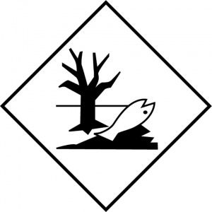 Маркировочный знак вещества опасного для окружающей среды. Рыбка должна быть БЕЗ ПЛАВНИКОВ