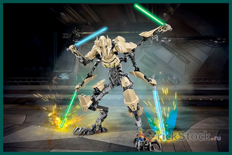 # 75112 Сборная Фигура «Генерал Гривус» / “General Grievous” Buildable Action Figure