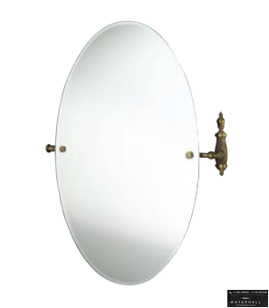 TW Retro Opal Зеркало овальное 54*66см, цвет держателя бронза