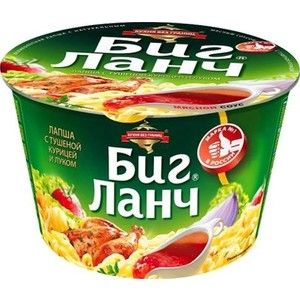 Лапша Биг ланч с соусом с курицей б/п 85 г