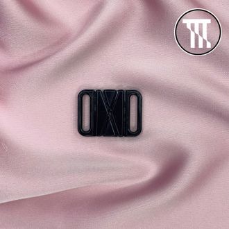 Застежка пластиковая, цв. Черный, шир. 1,8 см