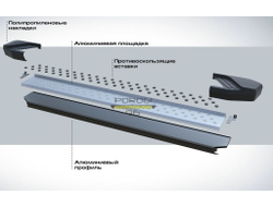 Пороги на Lada Largus Cross Bmw-style V2