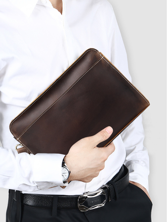 Мужской клатч, сумка натуральная кожа "Myron"