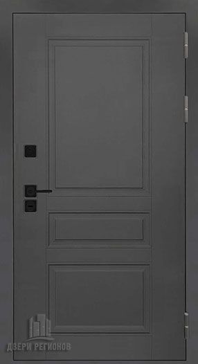 Дверь металлическая "Сенатор ПЛЮС SOLID" серый нубук soft (под панель)