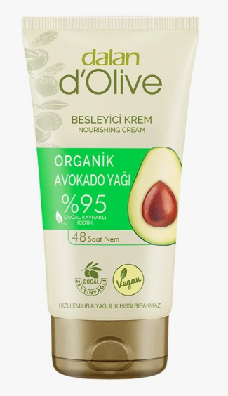 DALAN Крем для рук и тела D'Olive Питательный с маслом авокадо, 60 мл