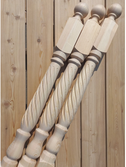 Столб лестничный ВИНТ сосна 80мм*80мм*120см