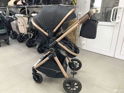 Детская коляска 2 в 1 Luxmom V2 Черный