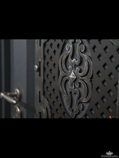 Prefect Префект /ПК 26мм рис. "Чикаго" крашенная RAL9001 с багетом из массива березы