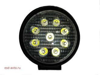 Светодиодная инсталляция GG 9 SMD DC 12-24v 27W диод 3 W комплект (2шт), круглые