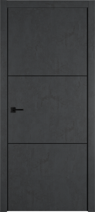 Межкомнатная дверь ПГ ЭМАЛЕКС Урбан 2 (EMALEX Urban 2), Jet Loft Black Mould