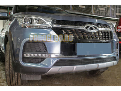 Защита радиатора Chery Tiggo 4 2018- black низ