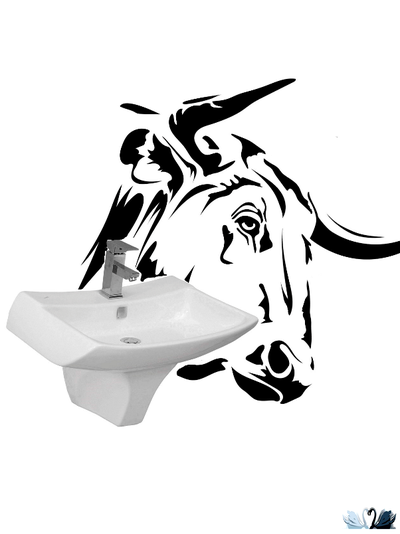 Раковина для ванной Creavit BULL BL065.00000. Природный дизайн Голова быка