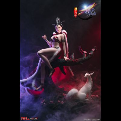 Лиса-оборотень Да Цзи (серебряная версия) - КОЛЛЕКЦИОННАЯ ФИГУРКА 1/6 Su Daji Silver (PL2023-206B) - TBLeague