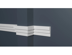 Молдинг Decor Dizain DD624, дюрополимерный, влагостойкий, под покраску, длина 2 м