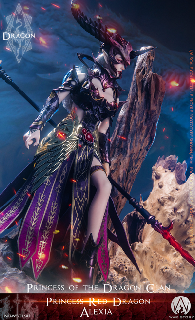 Принцесса-дракон Алексия (красная) - Коллекционная ФИГУРКА 1/6 scale Dragon Princess - Red Dragon Alexia (WS019B) - WAR STORY