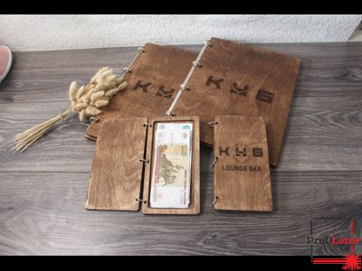 Деревянное меню А4 для кафе